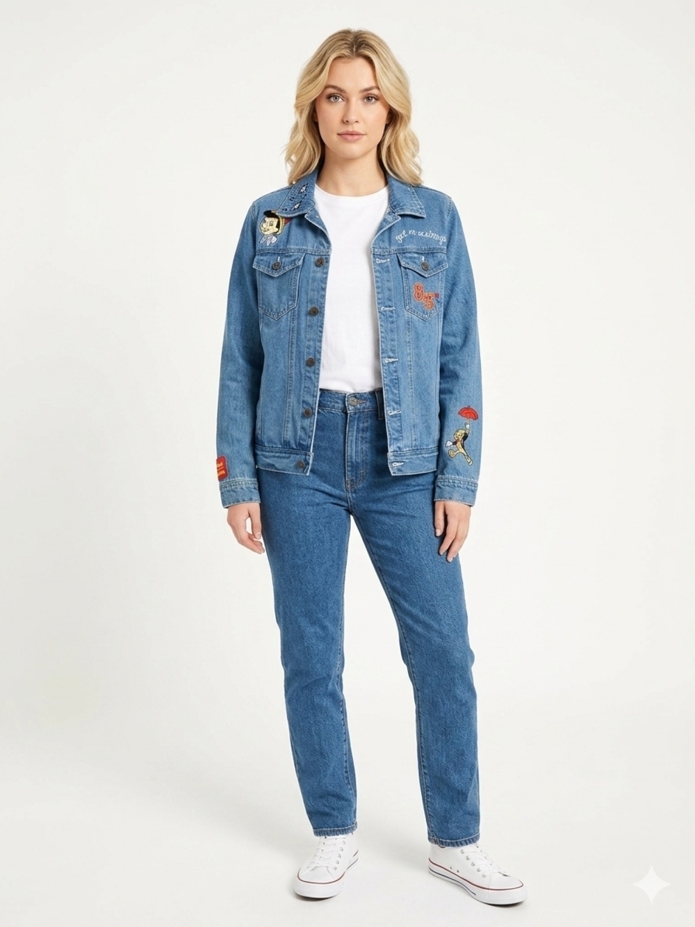 Disney x Cakeworthy Pinocchio 85th Anniversary Denim Jacket size M - Picture 2 of 10
